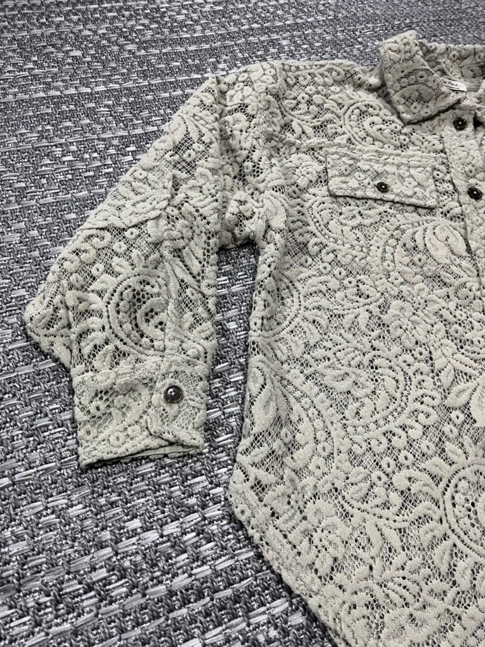 Free People | Oversized Lace Ruby Shacket - Picture 7 of 16